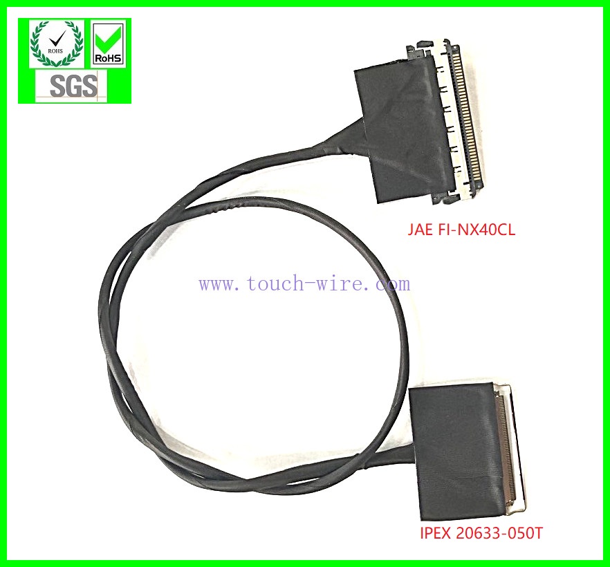 LVDS Cavo,SGC Cavo,Double JAE FI-X30CL,UL10005 40# coaxial cable 