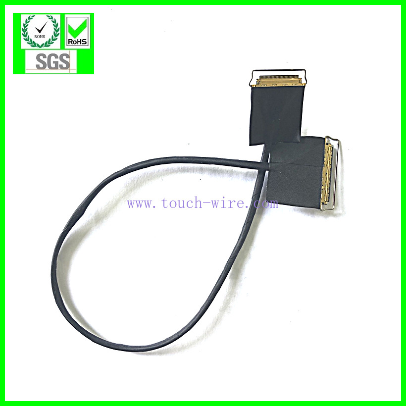 LVDS CABLE,SGC CABLE, IPEX 20453-030T with pull bar to IPEX 20453-040T ,UL10005 40# Micro coaxial cable