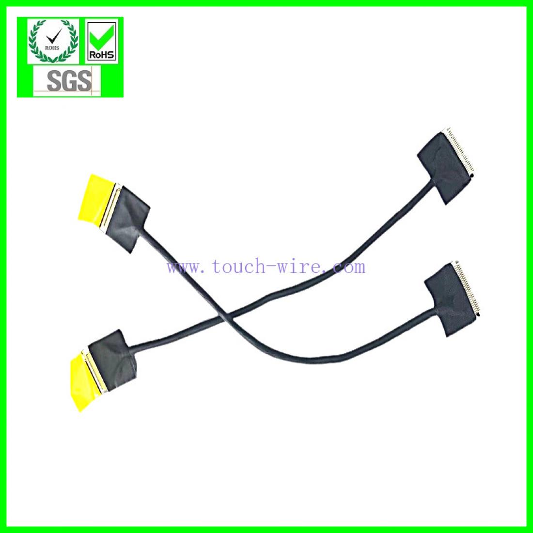 LVDS CABLE IPEX 20453 with pull bar and JST SHLDP 50PIN