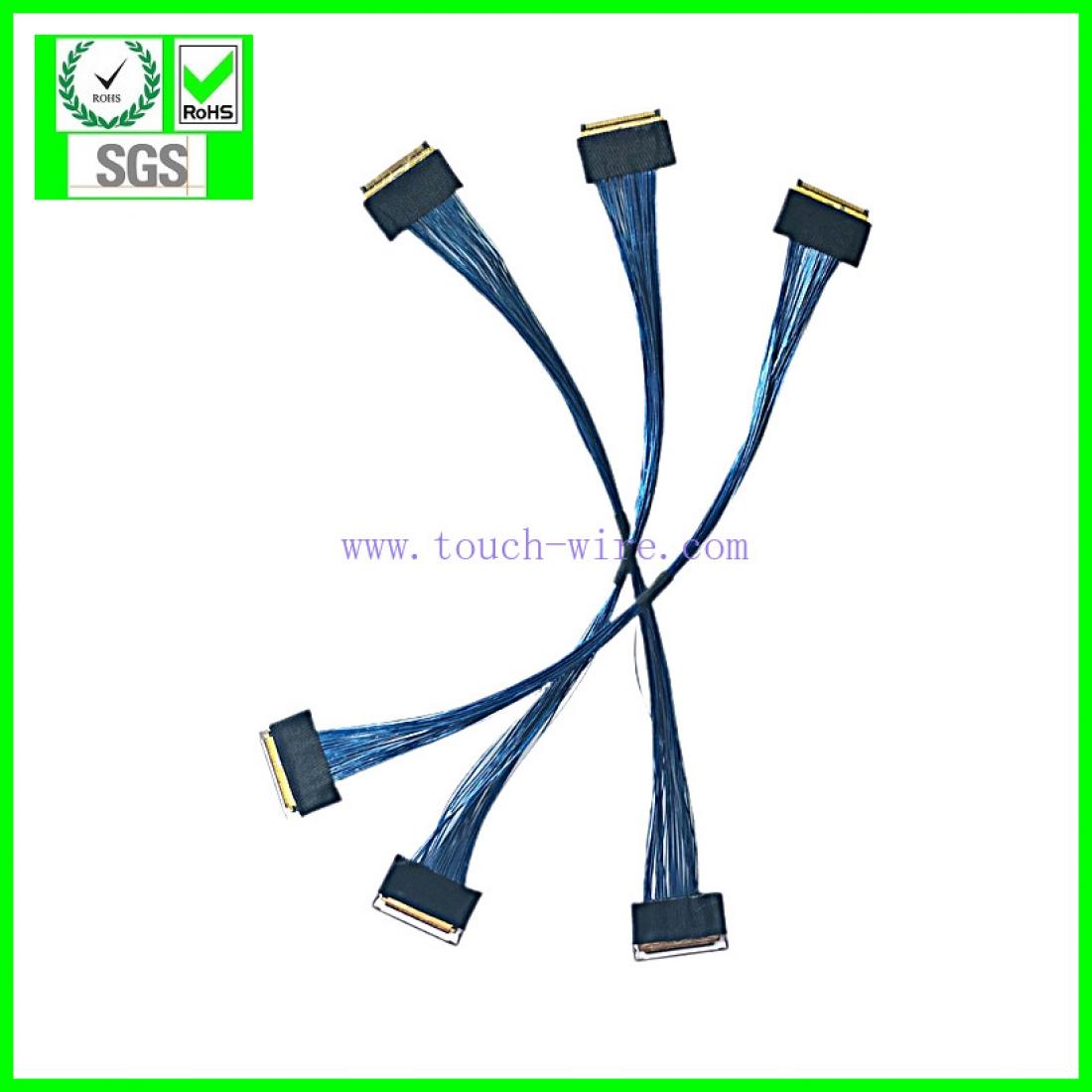 LVDS CABLE IPEX 20472-040T and JAE FI-JH40C,UL1354 40# Micro coaxial cable 