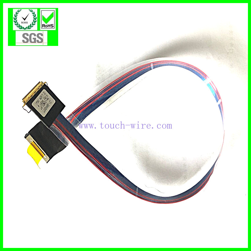 LVDS CABLE IPEX 20453-040T with pull bar and IPEX 20336-044T, UL10005 40&36 AWG Micro coaxial cable