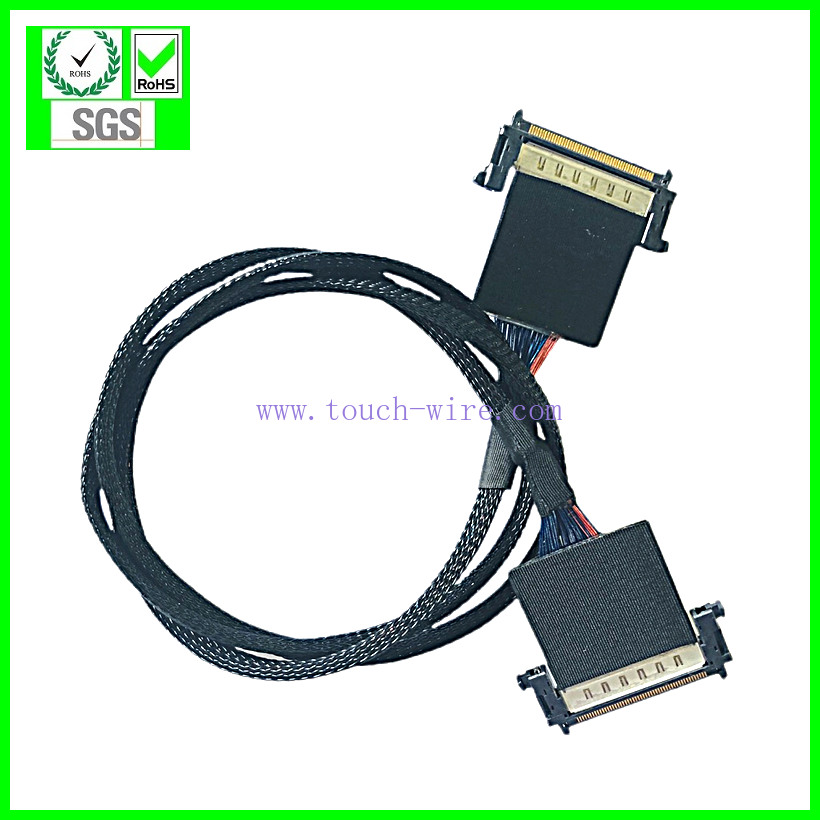 V-by-One Cable to LVDS Adapter  Double JAE FI-RE51CL,UL10005 40# Micro coaxial cable