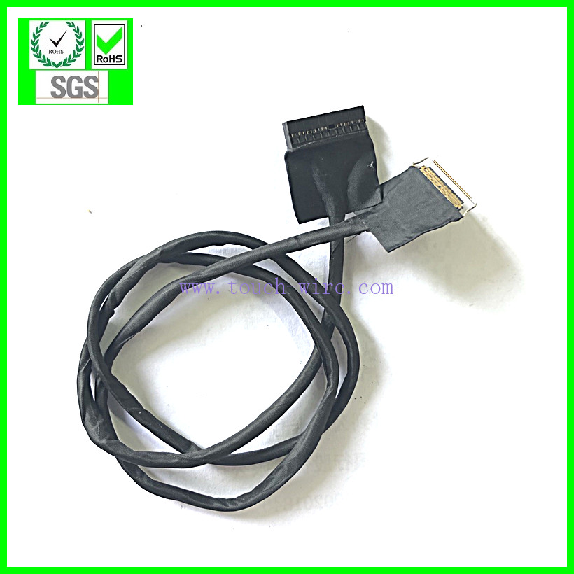 LCD cable,TFT CABLE, ipex 20453-230T with pull bar to Dupon 30p,UL10064 32# cable