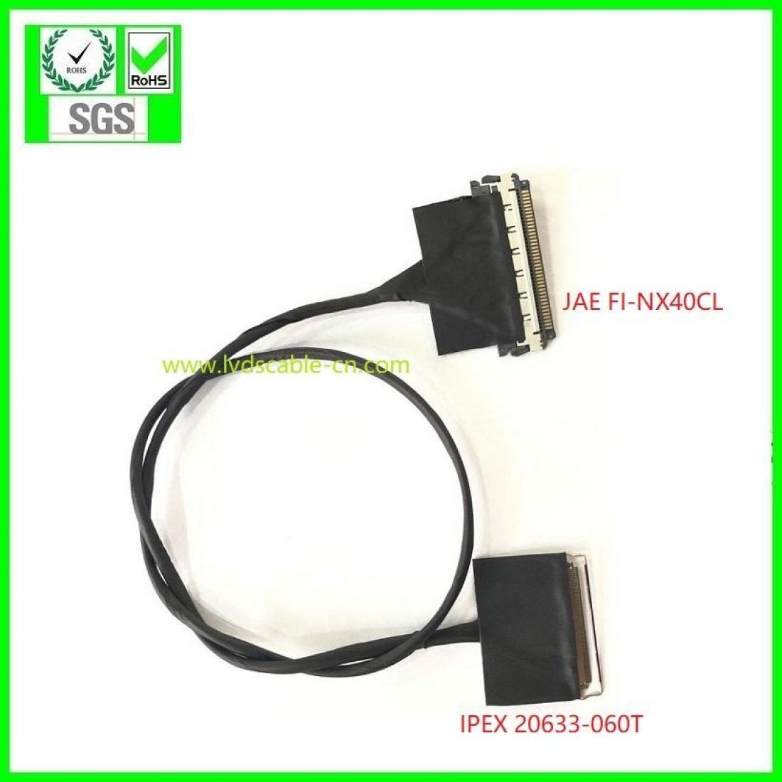 SGC CABLE,LVDS CABLE, eDP CABLE, JAE FI-NX40CL to IPEX 20633