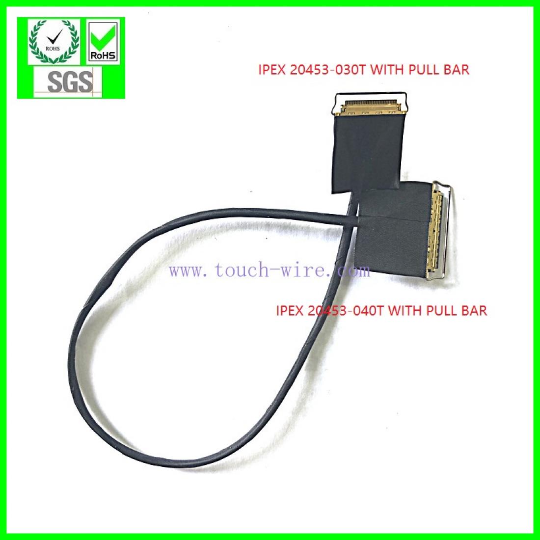 eDP CABLE, SGC CABLE, IPEX20453-030T-01 to IPEX 20453-040T-01, UL10005 40AWG coaxial cable