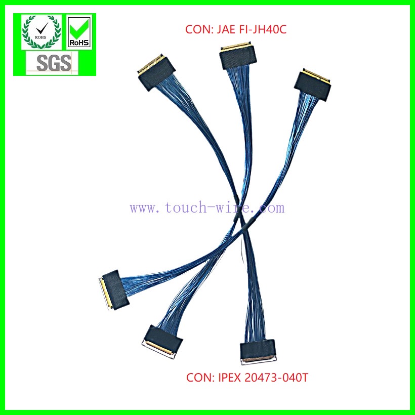 LVDS CABLE,SGC CABLE,IPEX 20473-040T to 20453-040T,UL10005 coaxial cable