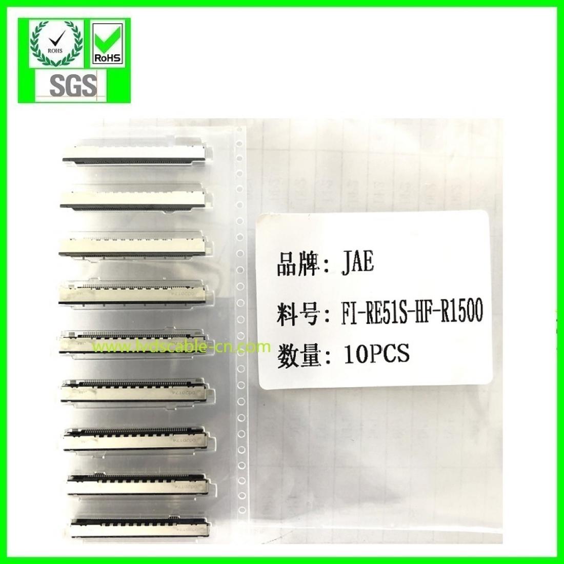 JAE FI-RE51S-HF-R1500 WAFER , V-BY-ONE CABLE,HD TV CABLE CONNECTOR